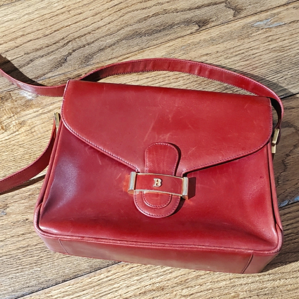 Vintage BALLY Red Handbag